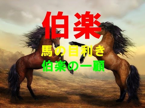 【伯楽】馬の目利きの達人 ~伯楽の一顧~ YouTube
