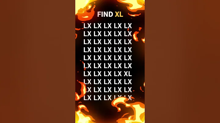 Optical Illusion IQ Test | Only 2% with Eagle Vision Can Spot XL in 6 seconds!