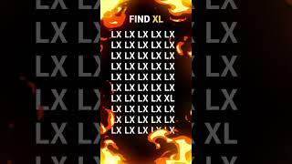 Optical Illusion IQ Test | Only 2% with Eagle Vision Can Spot XL in 6 seconds!