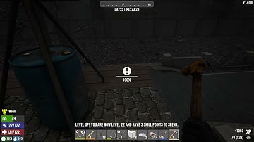 7 Days to Die Hardcore, no trader, wasteland base longplay - No Commentary [Run 9, Part 5]