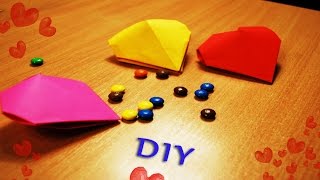 ОБЪЁМНОЕ СЕРДЦЕ ОРИГАМИ С СЮРПРИЗОМ. 3D СЕРДЦЕ ИЗ БУМАГИ ЗА 5 МИНУТ (DIY, Handmade). ОБЪЁМНОЕ СЕРДЦЕ ОРИГАМИ С СЮРПРИЗОМ. 3D СЕРДЦЕ ИЗ БУМАГИ ЗА 5 МИНУТ (DIY, Handmade).