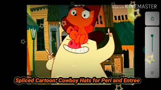 Spliced Cartoon Cowboy Hats For Peri And Entree