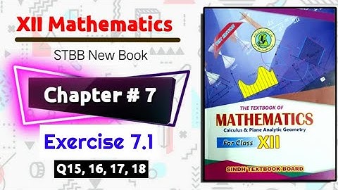 Class 12 Exercise 7.1 Unit 7"Plane Analytical geometry" New maths book part 4