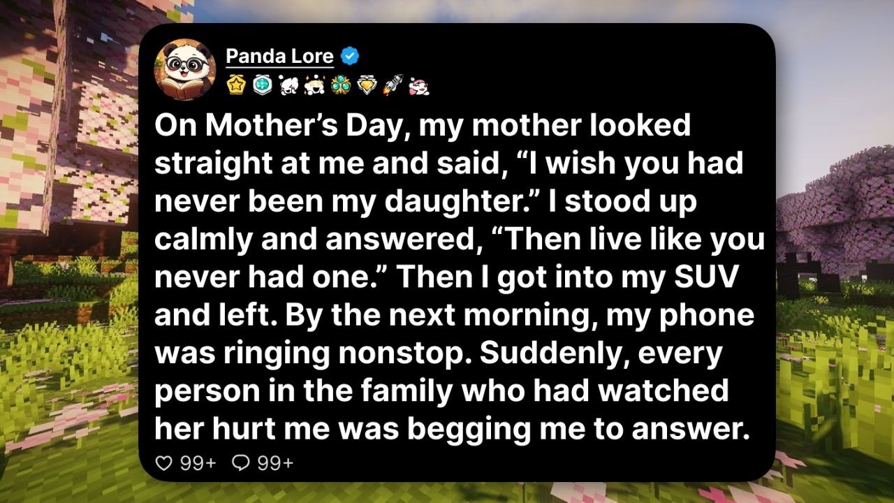 On Mother's Day, my mother looked at me across the brunch table and said, "I wish you had never been my daughter." No argument, no wine, just those words settled over the bread basket like she'd...