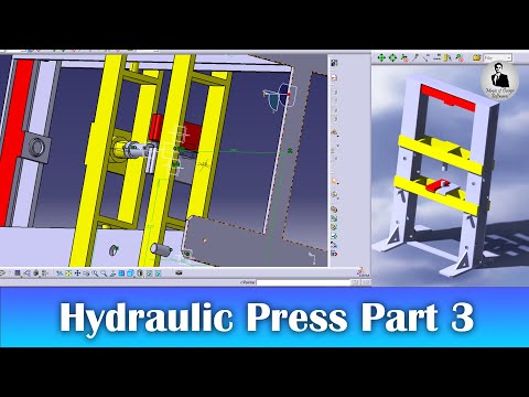 Part 3 | Hydraulic Press Al 6061 | CATIA V5 R20 - YouTube
