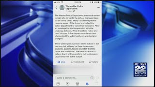 Chicopee teen arrested after social media threat towards Quaboag Regional H.S.