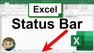 the excel status bar