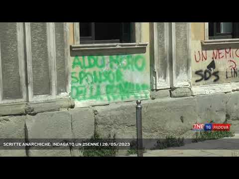 SCRITTE ANARCHICHE: INDAGATO UN 25ENNE | 26/05/2023