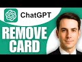 How to Remove Card From ChatGPT Subscription