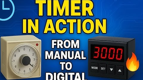 Timer in Engineering Projects | How Timers Work in Water Treatment, Heat Machines & More