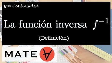 Función inversa / Definición / Ejemplo