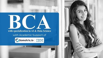 BCA AI Data Science & Data Analytics Course with Samatrix at K.R. Mangalam University
