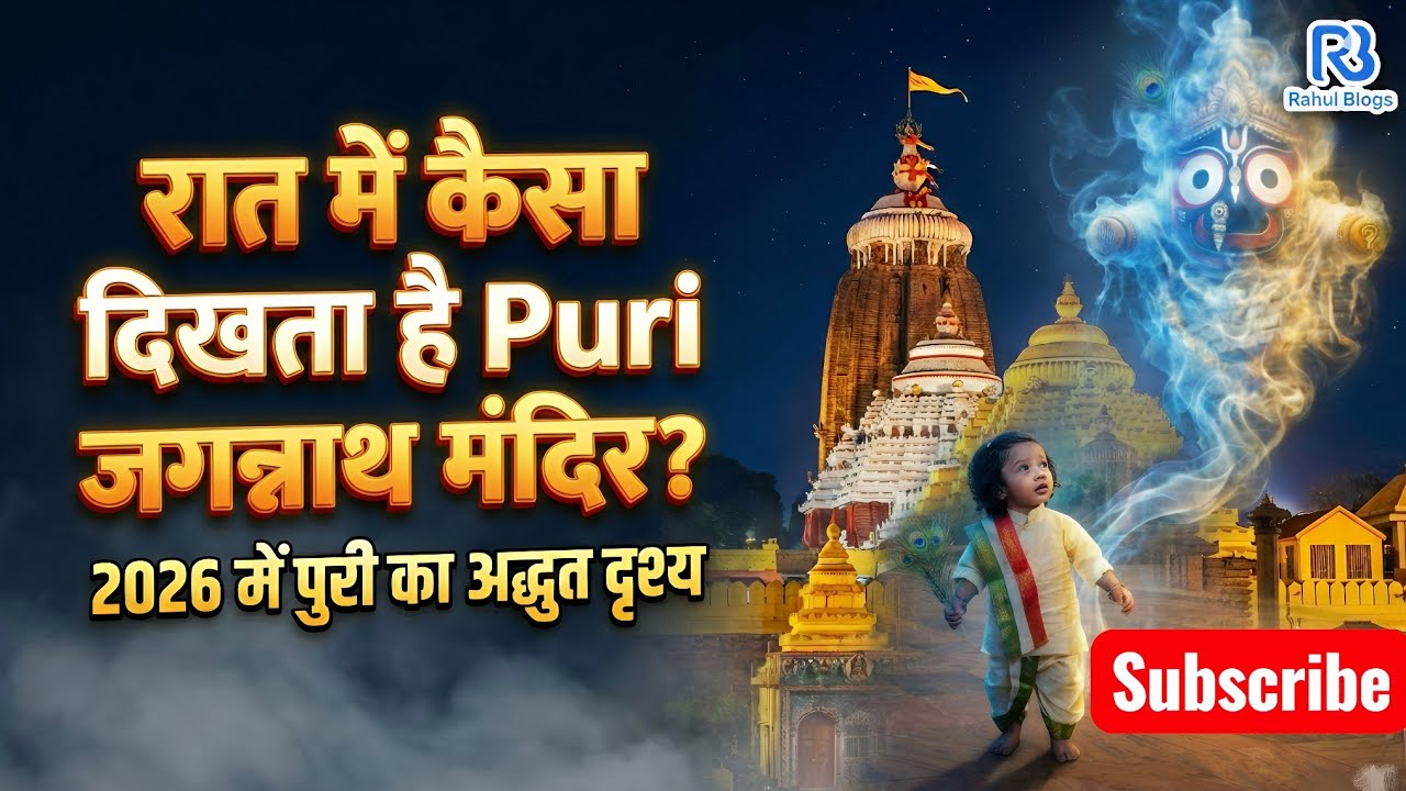 Puri Jagannath Temple Night View 🌙 | रात में कैसा दिखता है जगन्नाथ मंदिर? | Puri Odisha Vlog 2026