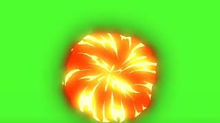 Green Screen Fire Ball