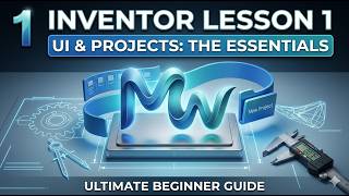 • Autodesk Inventor Tutorial for Beginners - Day 1: UI & Project Setup