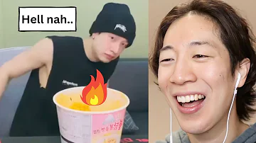 BANG CHAN vs SPICY RAMEN