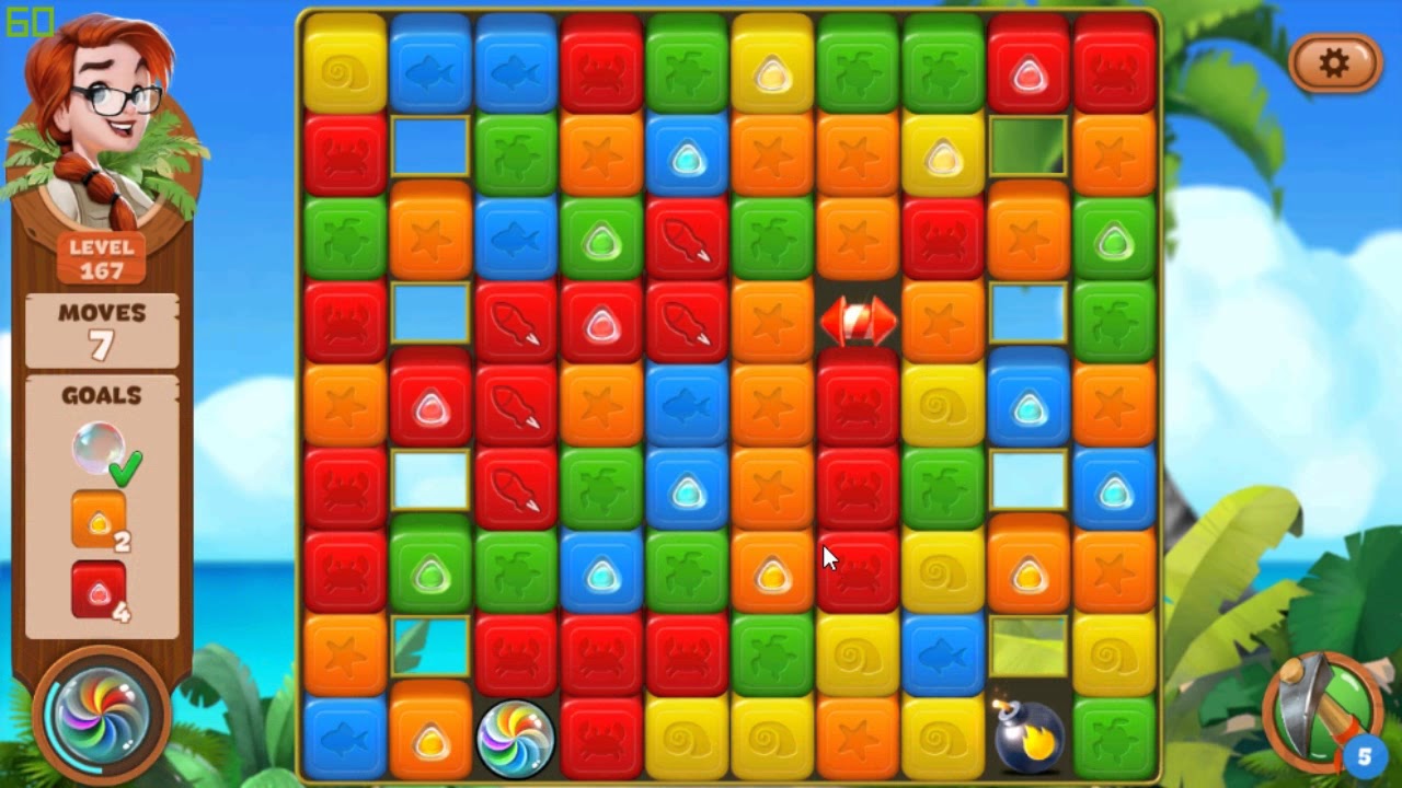 Lost Island Blast Adventure level 167
