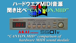 CANYON.MID for AKAI SG01v - YouTube