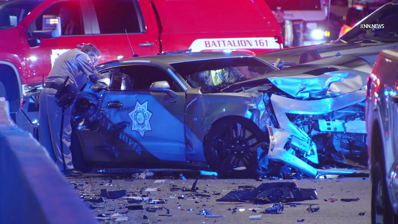 Trooper Among 3 Hospitalized in DPS-Involved Crash in Phoenix