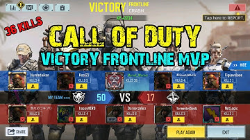 Call of Duty Frontline Crash Map Win Victory Match MVP