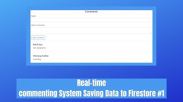 Real-time commenting System Saving Data to Firestore #1 | Programming knight