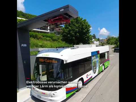 Sauber und leise mit ABB im Elektrobus durch die Bäderstadt Baden