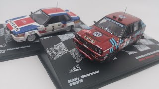 Rallye závodní automobily č. 47 Nissan 240 RS a č. 48 Lancia Delta Integrale 16V v 1:43 - DeAgostini