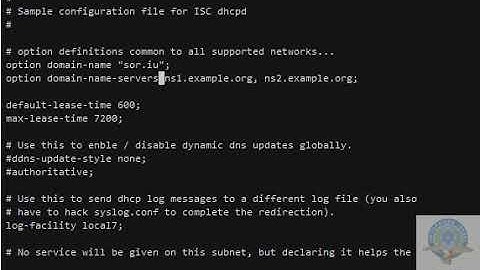 SOR DHCP Centos 7 Minimal