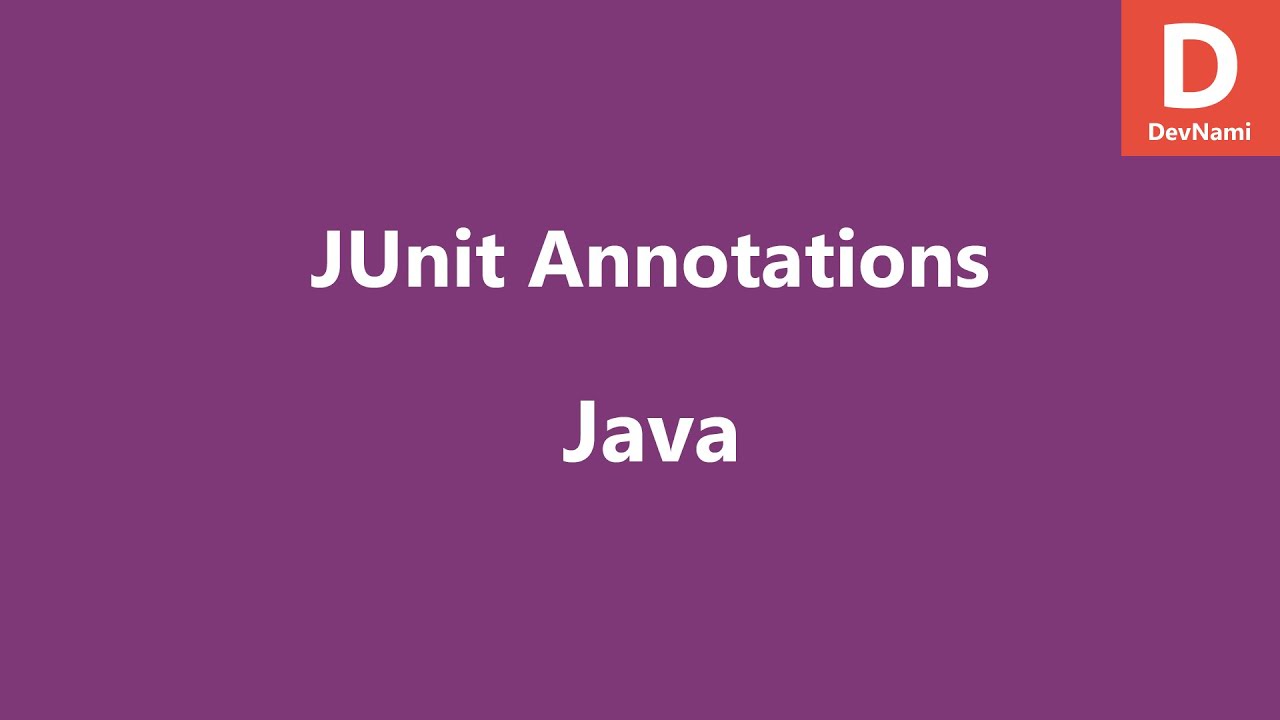 Java JUnit Annotation Example - YouTube