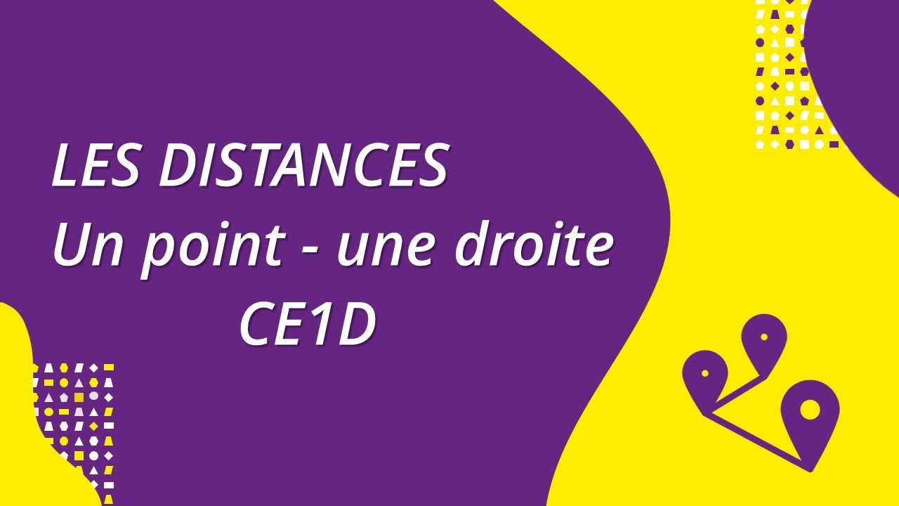 Les distances : un point - une droite (#CE1D)