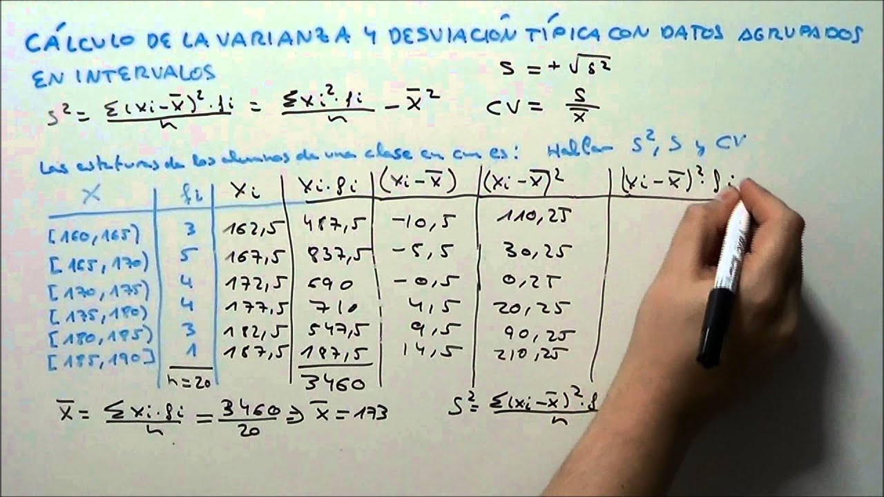 Como calcular la covarianza