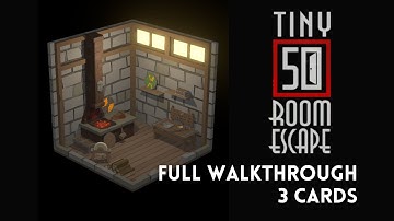 50 Tiny Room Escape 22 Anvil｜Walkthrough｜All Cards｜Gameplay