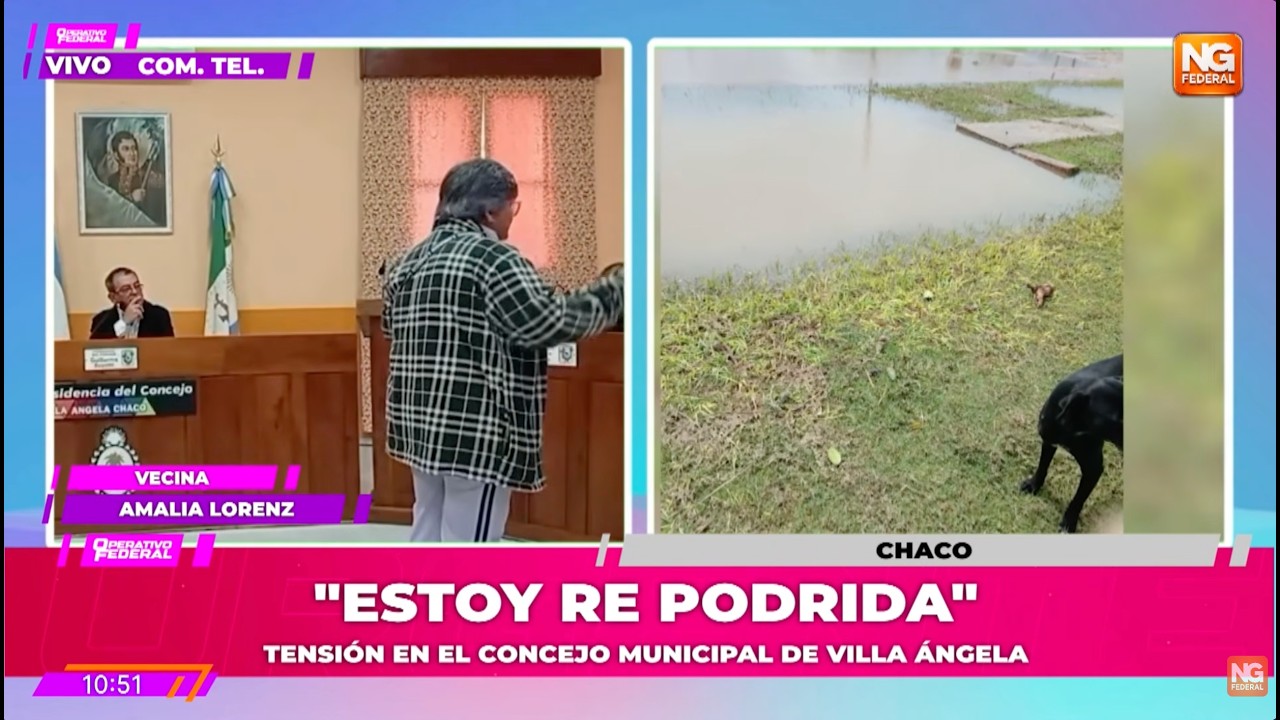 ►Furia en Villa Ángela: Vecina enfrenta a concejales y expone la crisis con "Titi" Papp