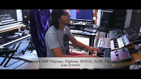 EXPANSION (excerpt): Roland JU-06, SH-01A, ARP Odyssey, Digitone, Digitakt, Tantra