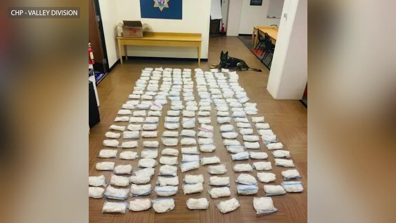 CHP Seize 200 Pounds Of Meth During Traffic Stop - YouTube