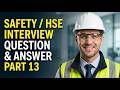 Safety Officer Interview Questions &amp; Answers PART 13 | Emergency &amp; Incident Response