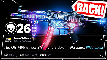 the "OG MP5" CLASS is BACK! (BEST MP5 CLASS SETUP) - Modern Warfare Warzone