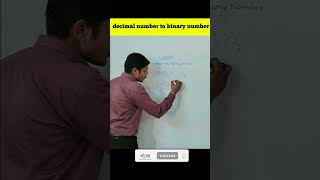 Decimal number to Binary number #education #computer #iti #youtubeshorts #shortvideo #trending