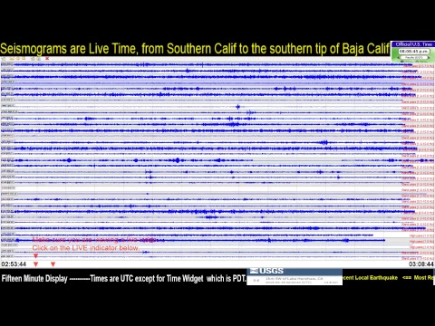 Southern California Earthquake Monitor, Live Stream