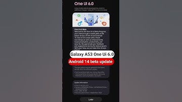 Galaxy A53 One Ui 6.0🔥 Android 14 Beta Update Rolling out #shortsvideo #A53OneUi6.0 #A53 Android14