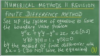 APM3711: Finite Difference Method. Shooting Method. Euler Method. Interpolation formula. Numerical.