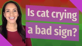 Is cat crying a bad sign? Is cat crying a bad sign?