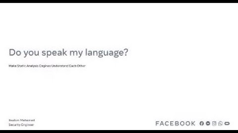 Do You Speak My Language? Make Static Analysis Engines Understand Each Other