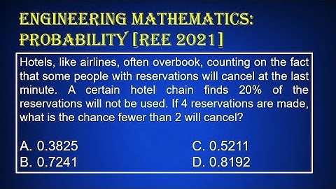 Engineering Mathematics: Probability [REE 2021]