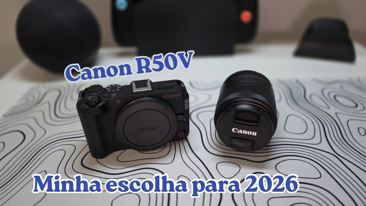 Canon R50V Unboxing e Primeiras Impressões