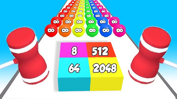 Satisfying Mobile Games - Sticky Numbers 3D vs Ball Merge 2048 ⭐ Max Number