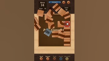 Roll the Ball slide puzzle Moving F Pack Level 12 Solution