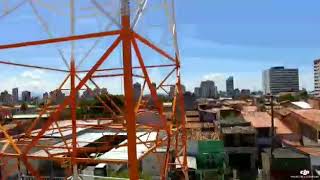 Montagem torre autoportante 85 metros em Fortaleza