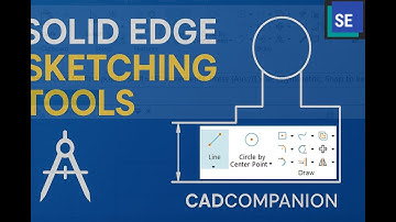 Solid Edge Sketching Tools Explained | Complete Sketch Tutorial for Beginners #solidedge