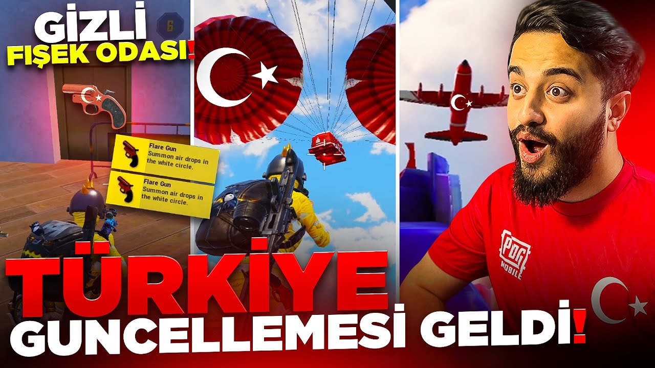 TÜRK BAYRAKLI DROP VE FİŞEK! TÜRK BAYRAKLI UÇAK! GALATA KULESİ! PUBG MOBİLE ÇILDIRDI Yeni Güncelleme